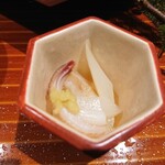 銀座 しのはら - ミル貝とウド