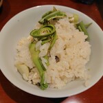 銀座 しのはら - 山菜ご飯