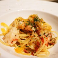 ラ・リリアーナ - 車海老と茄子とからすみのパスタ