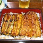 鳥常本店 - 鰻重　特上　ご飯の中にも鰻が・・・・