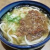 手打ちうどん 両国 - 肉うどんです。(2020年4月)