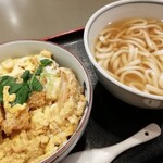 やりうどん - カツ丼セットです。(2020年4月)