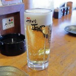 やきとり 正や - 熟撰生ビール