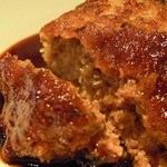 トラットリア・オゼール - メンチカツの切り口。