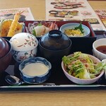 和食レストランとんでん - 春の刺身・天ぷら膳