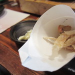 炭焼き備中家 - カウンターのお通し