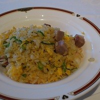 龍天門 - 五目炒飯。２人でシェアしました。