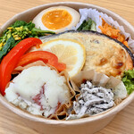 カフェ ユキリ - おまかせLunchBox(\900)　お魚の豆乳味噌クリーム焼き