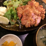 魚蔵 ねむろ - でっかい鶏ザンギ定食