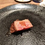 鳥茂 - 牛サーロイン ガーリックで ご飯と