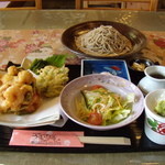 うずら庵 - 特製かき揚げセット