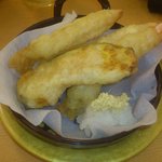 回転寿司　喜楽 - 海老の天ぷら