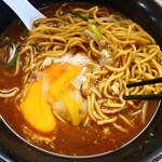 うどんのいなや - ｢みそ中華｣550円､たまご(生)50円。