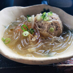 生姜料理 しょうが - 生姜鶏団子の生姜春雨スープ