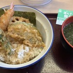 Tendon Tempura Hompo Santen - 天ぷらスカスカで寂しい