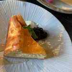 cafe 風楽里 - 旦那さんのベイクドチーズケーキ