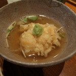 みかわ 是山居 - 小柱のみのかき揚げ・天茶