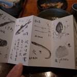 みかわ 是山居 - おまかせコースの出順メニュー