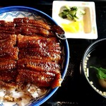 蓬ぜん - 鰻どんぶり 竹(3290円＋税) ＋110円で、お吸い物から肝吸いにチェンジできますよん。