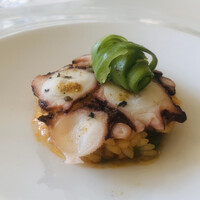 小笠原伯爵邸 - タコのモザイク　ピメントンチョリセロのアロスメロッソ