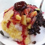 高雄婆婆冰 - 「招牌綜合冰」60台湾ドル。