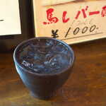 鹿児島の台所 晴廉 - 焼酎温泉割。鹿児島の芋焼酎を、鹿児島の鉱泉水で割って寝かせたもの。口当たりがよく、いくらでも飲めそう！