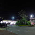 鹿児島の台所 晴廉 - （おまけ）夜の伊豆急下田駅ロータリー。ホテルに荷物を置き、一人で居酒屋へ向かいます