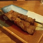 もつ焼き　酒場野田 - 2012.5 かしら素焼きタレ（1串130円）