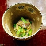 懐石料理 桝田 - とり貝のぬた和え