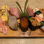 Futaba zushi - シャリが大きくて無骨な感じの寿司だったけどネタ美味しかったし満足〜