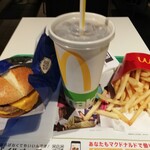 マクドナルド - サムライマック・ダブル肉厚ビーフセットドリンクL￥810