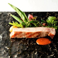 鹿児島県 ふくどめ小牧場さんの豚「純血チンタセネーゼ」の炭火焼き