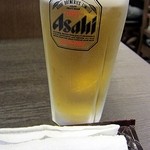 韓食堂 モクチャ - まずは生ビール（クーポンで半額）