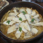 伊豫水軍 - ビック釜飯　鯛飯を土鍋で調理するのでめちゃくちゃ美味しい