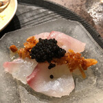 AUBE - ⚫︎平目とキャビアの昆布〆　美味しい！！