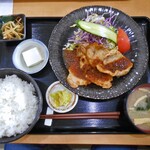 Shokudou Wa-Pu - しょうが焼定食（ライス大盛）