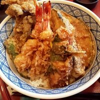 天ぷらふく西 禅と匠 - 天丼（上から）（2020.3）