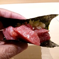 鮨 なんば 日比谷 - カマトロ手巻き