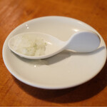 ラ スフォリーナ - パスタランチ 1100円 のローズマリーのグラニテ