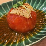 旬魚とおばんざい 彩り - 丸ごとトマトハンバーグ