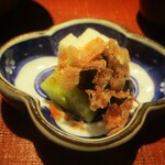 もと井 - 香物：長芋、蕗、昆布、鰹節。　　　　　2020.03.27