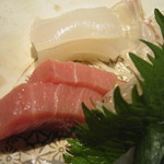 本城 - インド鮪とろ・剣先いか。