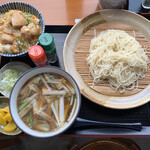 元祖 生そうめん めんめん - つけ麺親子丼セット