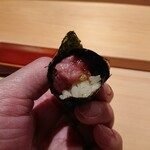 鮨 さかい - 中落ち手巻き