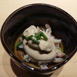 鮨 唐島 - ヒラメの胃袋とヒラメの肝