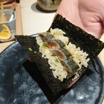 鮨 唐島 - 鰯手巻き