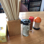 喫茶Live - 卓上の調味料などです