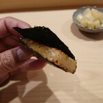 鮨 あらい - タイラガイの磯辺焼き