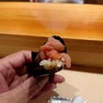 鮨 あらい - 中落ち手巻き