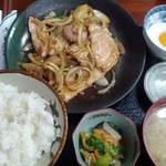 清美食堂 - 豚スタミナ定食　700円